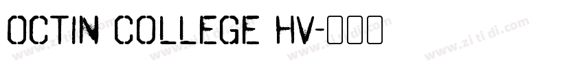 Octin College hv字体转换